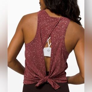 Lululemon All Tied Up Tank *Splatter Dye, size approx 4
